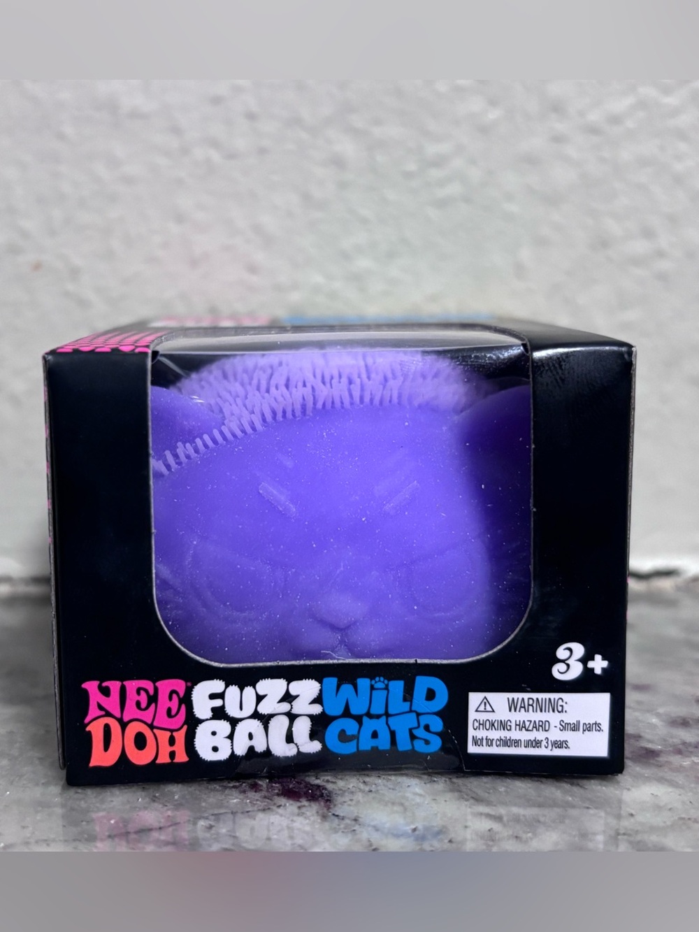 NeeDoh Fuzz Ball Wild Cats Squishy Toy - Purple